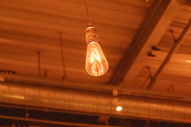 bare light bulb
