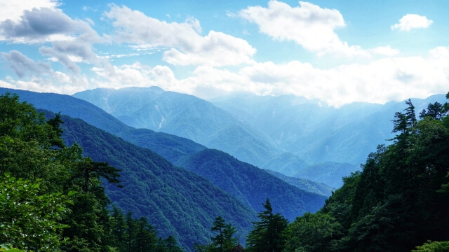 Hakusan mountain range
