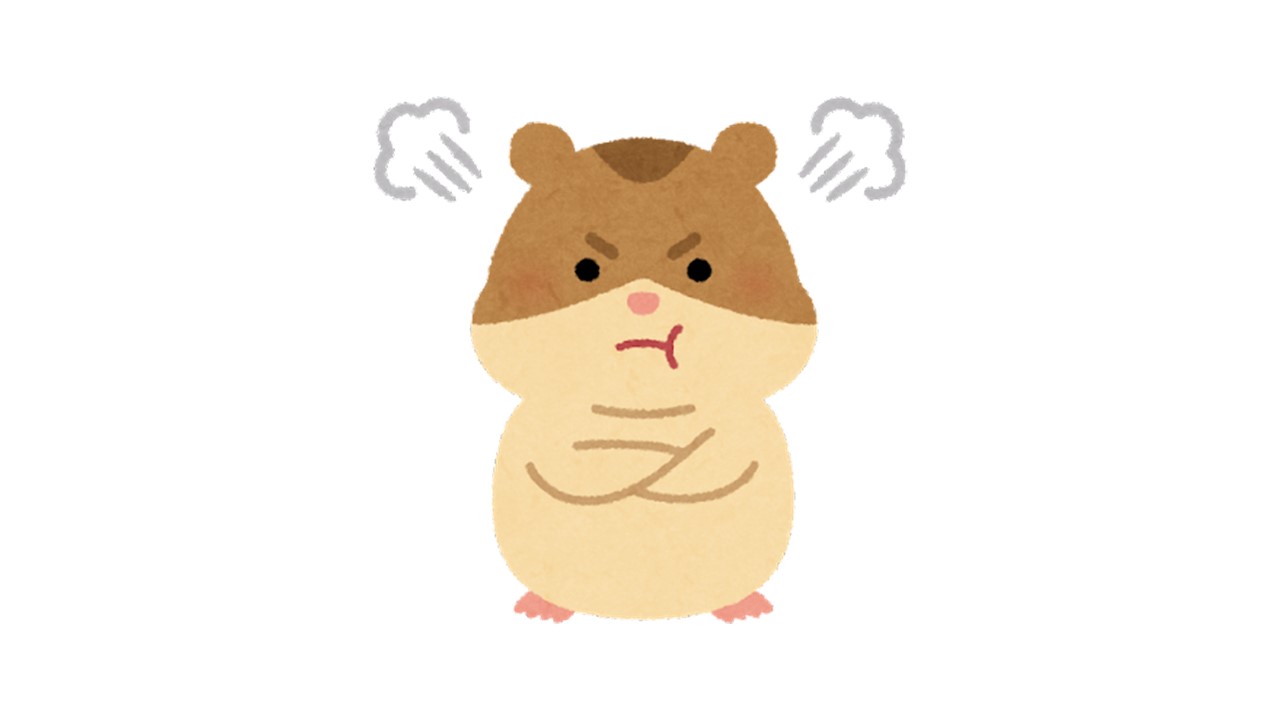 angry hamster